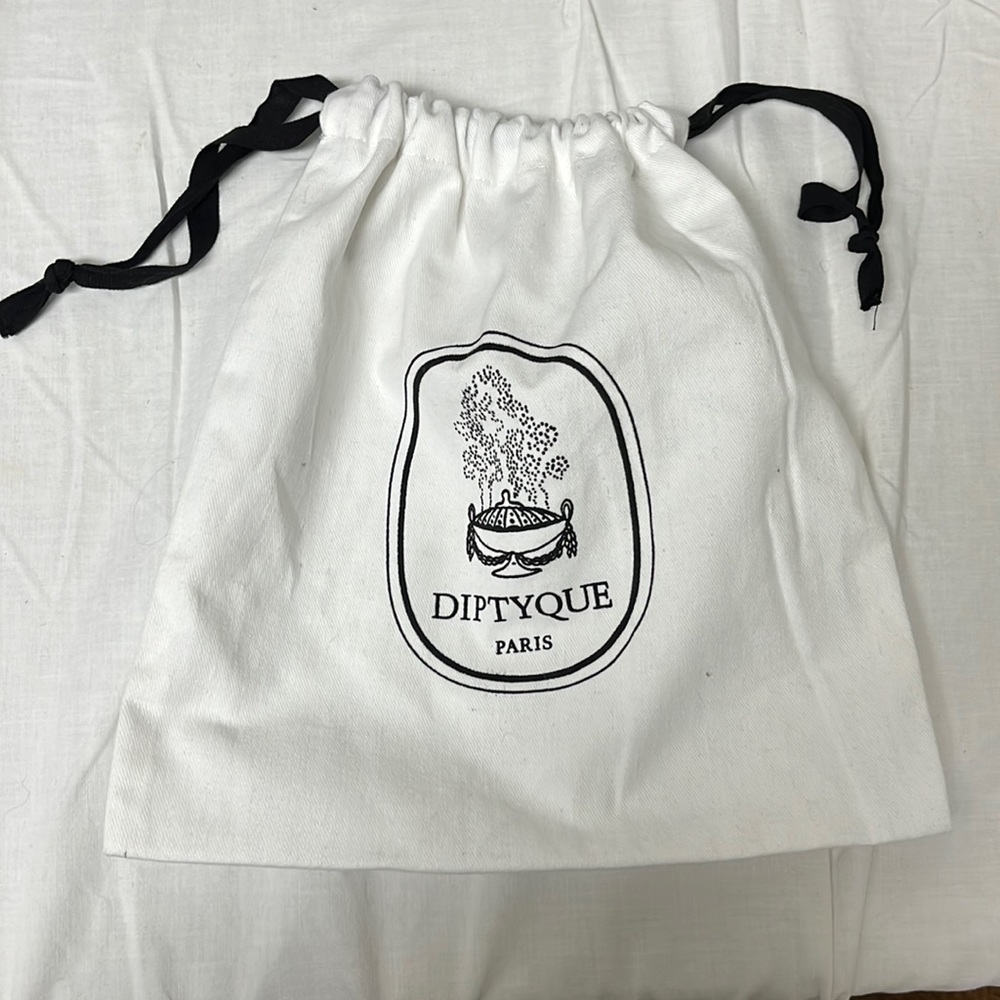 Diptyque pouch - large soft cotton bag (25cmx27cm)